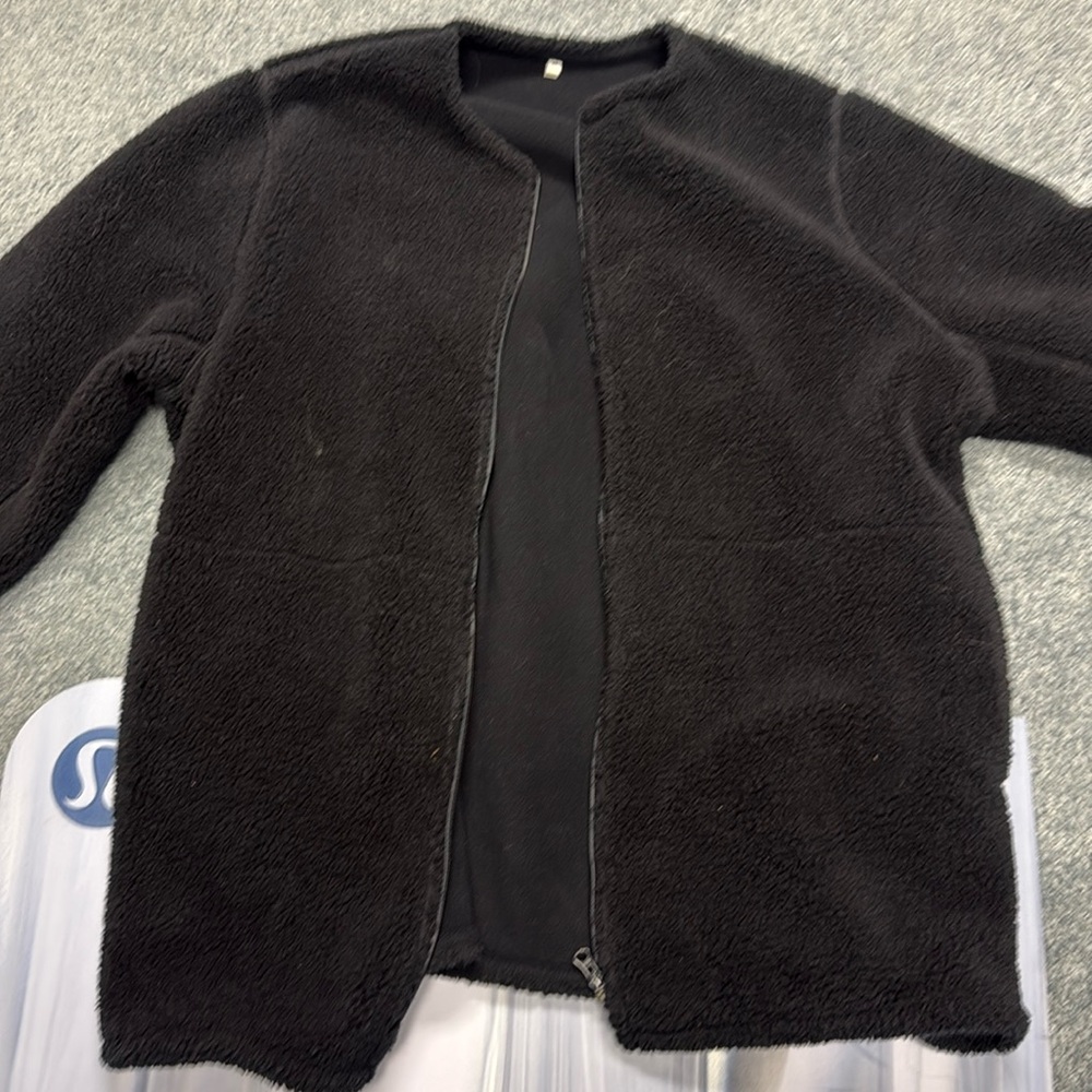 black Lambswool coat